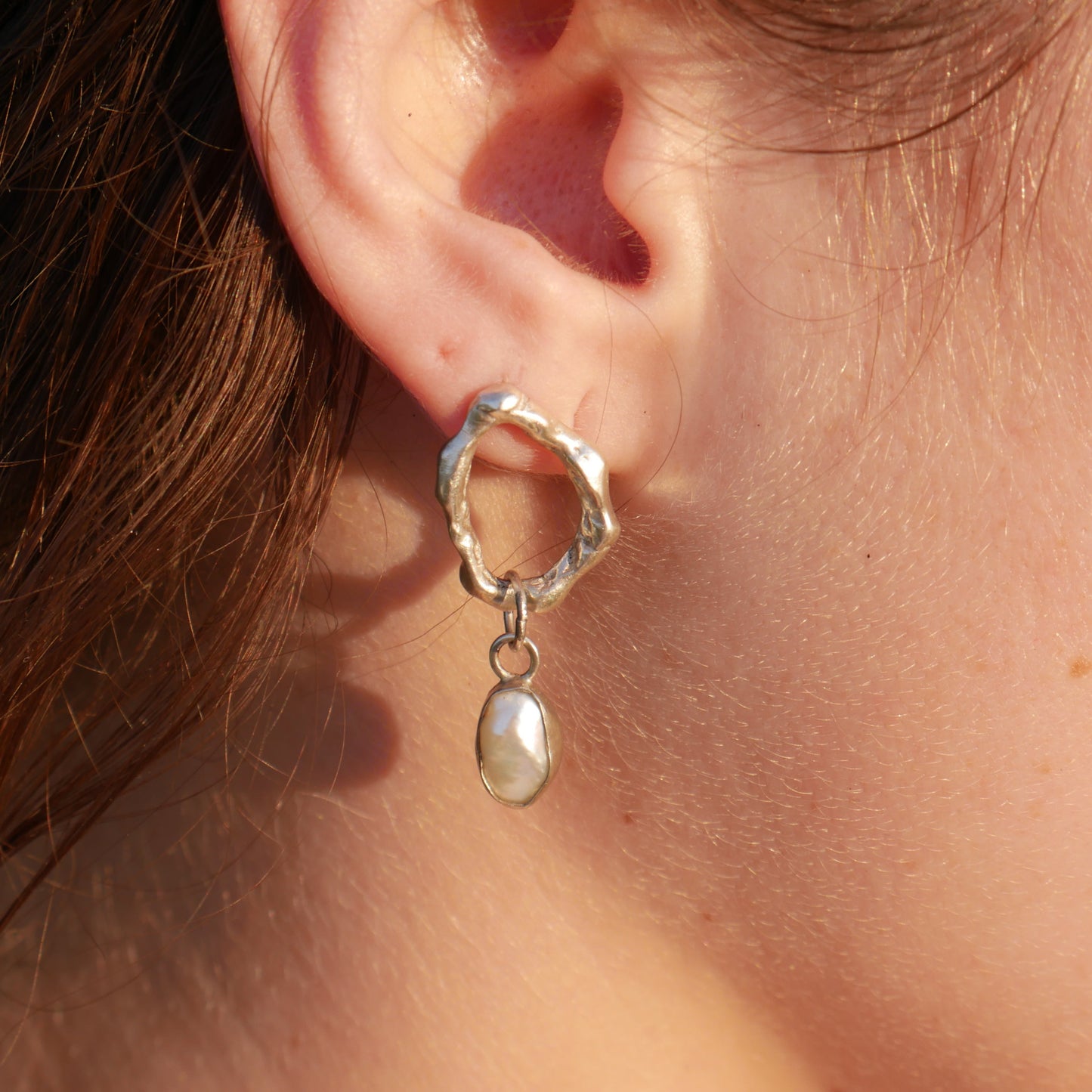 The Molten Pearl Earrings