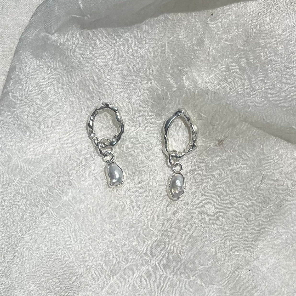 Molten Pearl Earrings