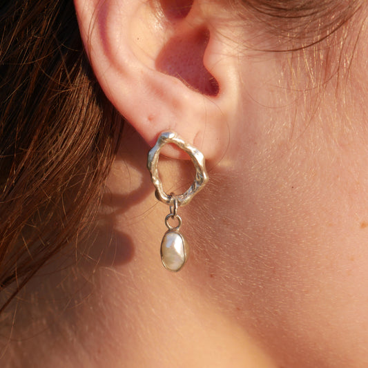 Molten Pearl Earrings